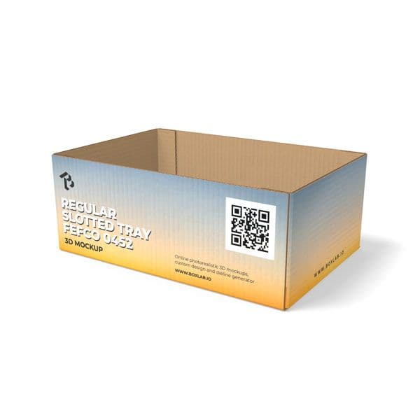 Regular Slotted Tray, FEFCO 0452