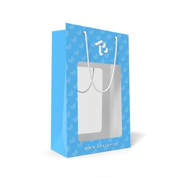 Paper Bag with Ropes and 2 Windows