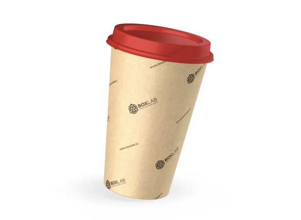 Cup with lid for hot drinks
